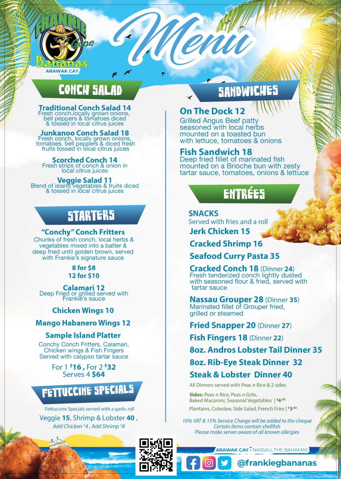 Menu Aunthenically Bahamian 2175